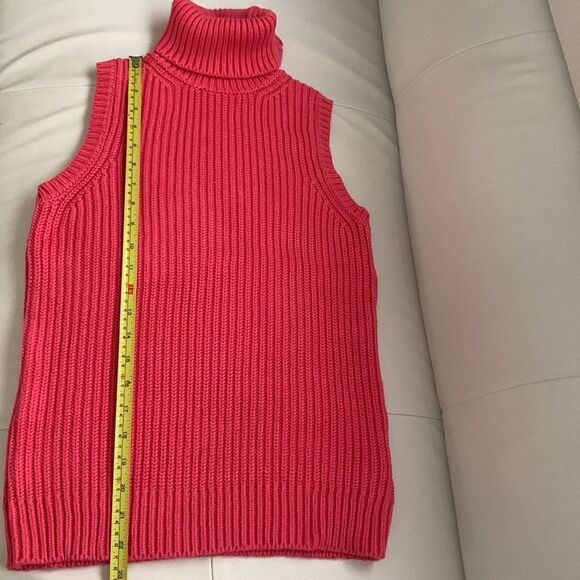 Michael Kors Women’s Camilla Rose Turtleneck Sleeveless Sweater Size XS - Picture 5 of 8